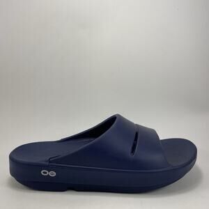 Oofos Ooahh Slide Sandals Womens Size 8 Comfort Recovery Slides, Mens 6 Blue
